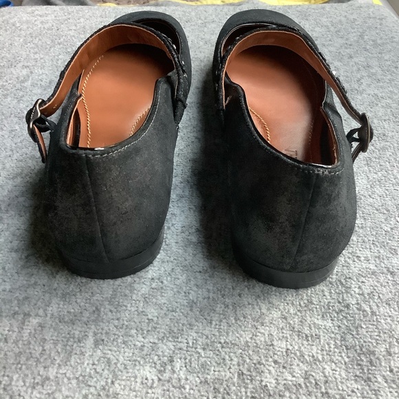 Coach Mary Jane Ballet Metallic Black Leather Flat, Size 6.5 NEW - Picture 4 of 7